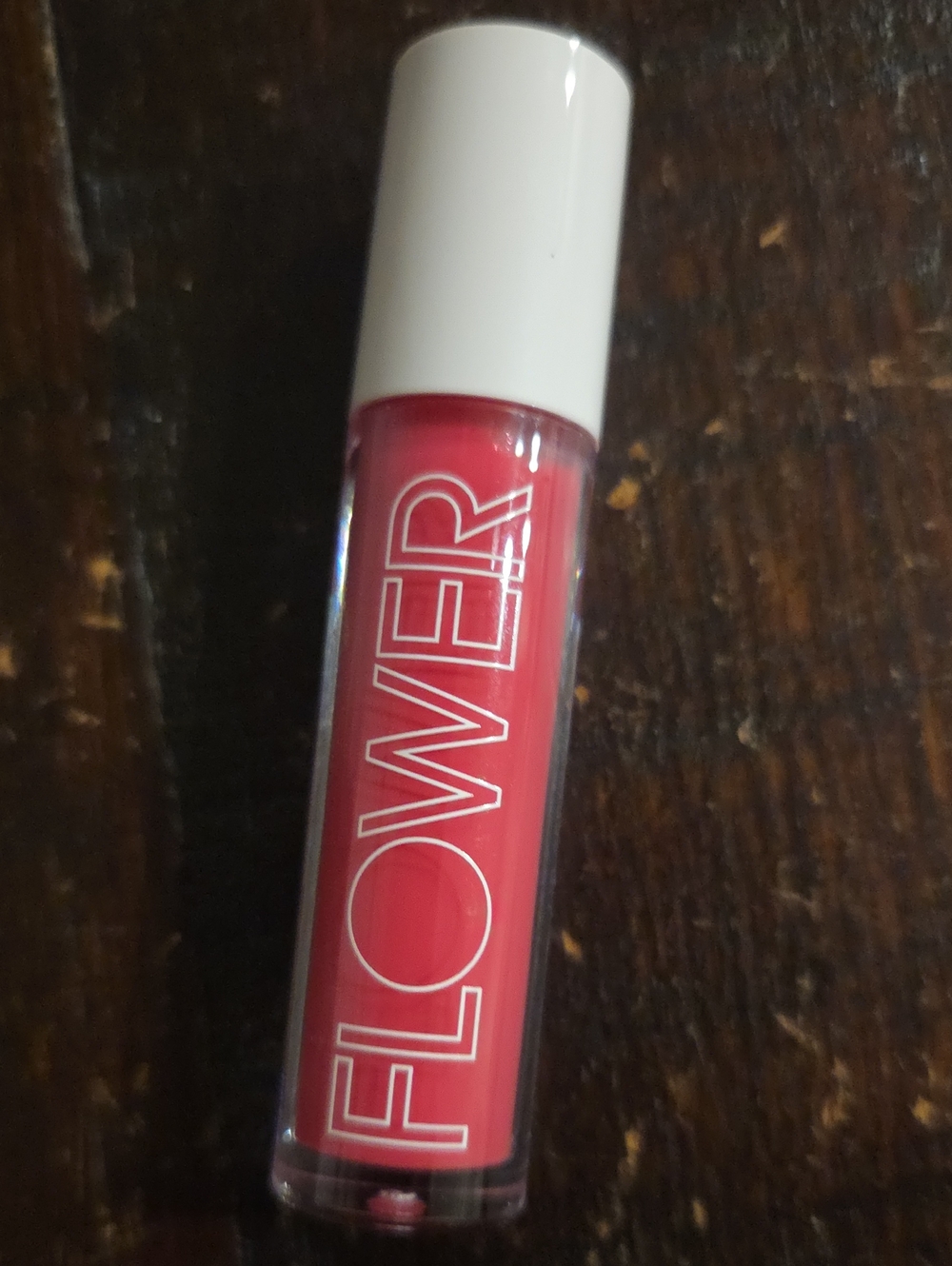FLOWER Lip Gloss in Bold Pink